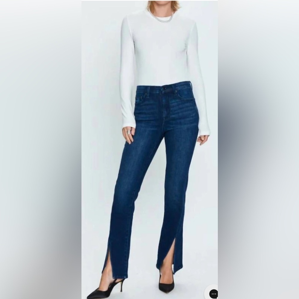 Pistola Woman’s Slit Front Hem Dark Blue‎ Jeans
